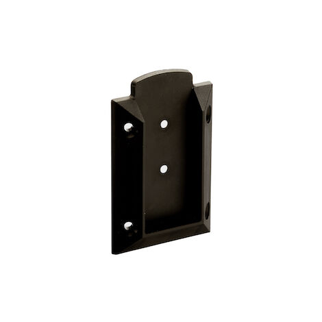 CHESHIRE MOULDINGS Easy-Fix Mounting Bracket Black for Decking Rails - 36mm (2 Pack)