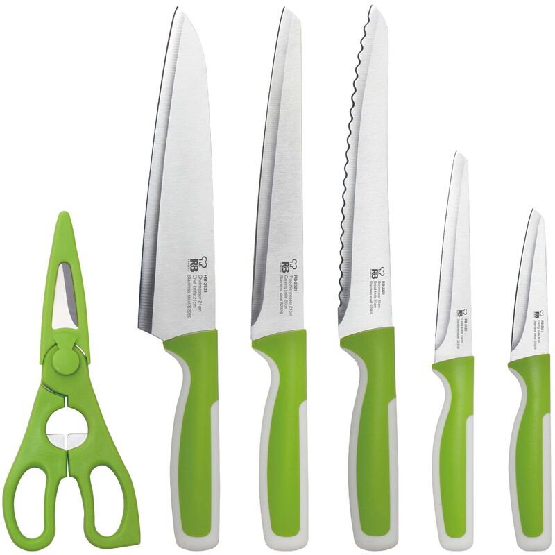 

Easy kitchen - Set 5 cuchillos + tijeras de cocina - Renberg