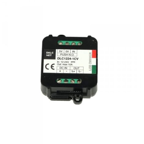 Easy Led Fader Dimmer Driver 12V 24V 10A Con Pulsante N.O. Push DLC1224-1CV