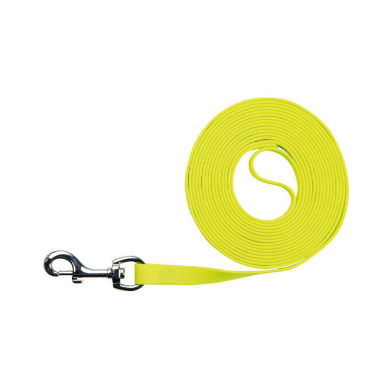 Longe plate en polymère renforcé jaune fluo 5 m
