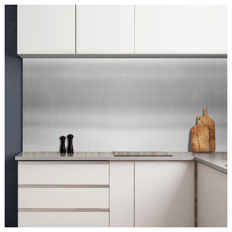 Nordlinger – Revêtement adhésif alu brossé 90 x 220 cm – Pose rapide – Adhésif durable pour murs et meubles – Décoration intérieure