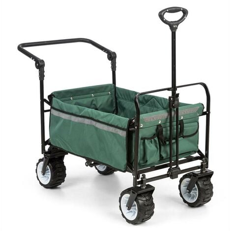 Easy Rider Handcart up to 70kg Telescopic Rod Collapsible green - Green