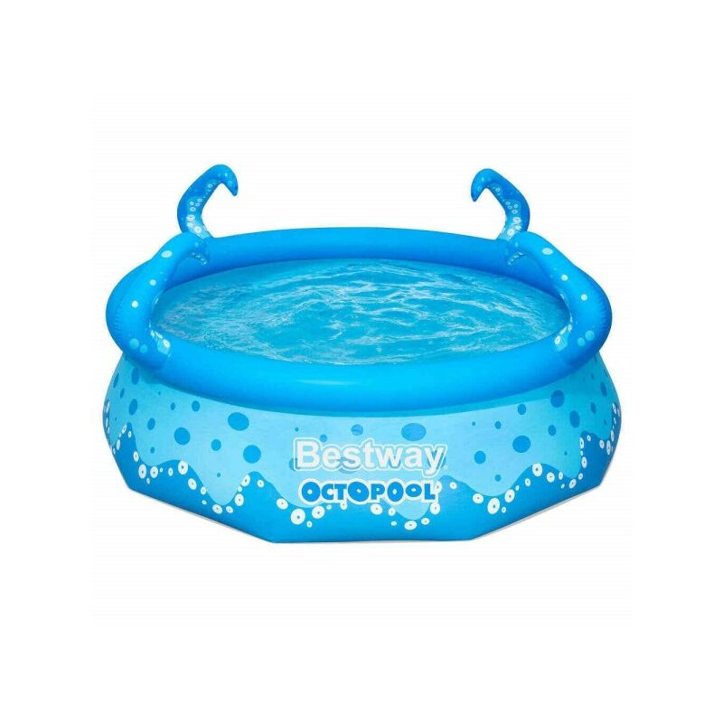 Trade Shop Traesio - Piscina Hinchable Easy Set Octopool 274X76 Cm Con Rociadores Sobre Suelo 57397