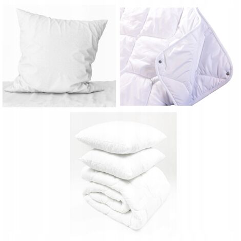 Easy Sleep 4-Jahreszeiten Doppelbettdecke 220x240 cm + 2 Kissen 70x80 cm.