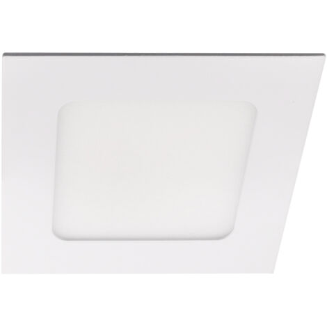 Easy square downlight cuadrado con luz led blanco cálido 3000K en color blanco