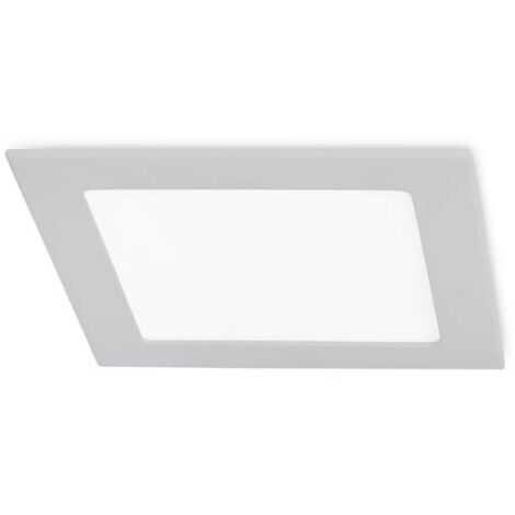 Easy square downlight cuadrado con luz led blanco frío 6000K en color gris