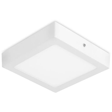 Easy Square Surface downlight cuadrado con luz blanco frío 6000K en color blanco