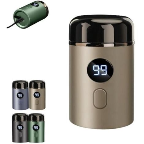Easy Trim Rasierer, Mini rasoir électrique pour hommes, mini rasoir pour zones intimes, lavable, sans fil, USB, pour voyage, humide