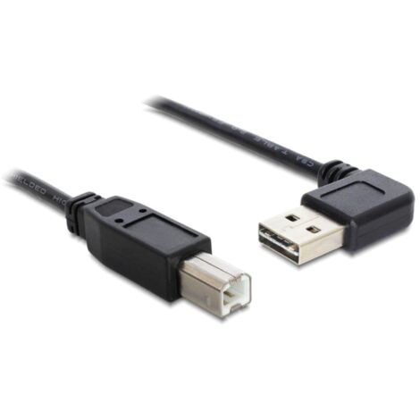 EASY-USB 2.0 Kabel, USB-A Stecker 90°  USB-B Stecker Verwendung:  Embout eines externen Laufwerks an einen PC
