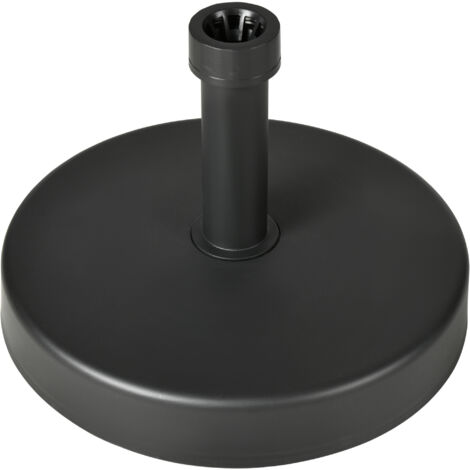Easycomfort Base per Ombrellone da Giardino in Plastica PP max 18kg di Peso, Ø45x33 cm, Nero