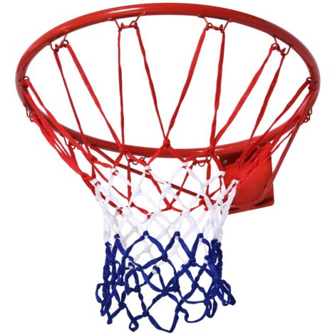 easycomfort canestro basket da muro in ferro con rete in nylon per esterno e interno, φ46cm