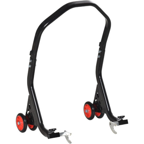 easycomfort cavalletto alzamoto posteriore universale e regolabile cavalletto spostamoto per moto sportive fino 200kg nero