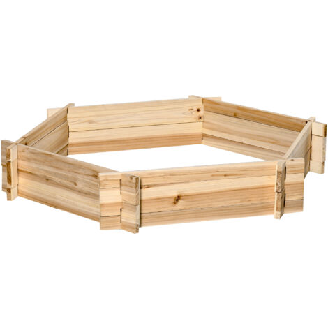 easycomfort letto per orto senza base e con struttura a incastro, in legno, 100x92x16cm