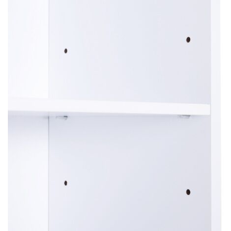 easycomfort mobiletto a colonna per bagno in legno con decoro intaglio floreale bianco 40 x 23 x 160 cm