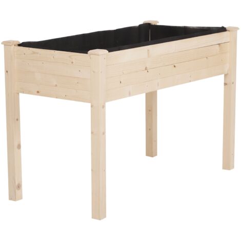 easycomfort orto urbano aiuola pensile tavolo porta piante con fodera in tessuto