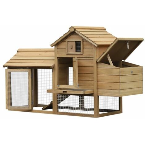 EASYCOMFORT Pollaio Prefabbricato in Legno per 2 Galline per Giardino
