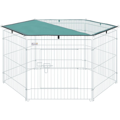 easycomfort recinto pieghevole per cani e cuccioli in filo metallico (120cm x 60cm) con copertura in poliestere impermeabile
