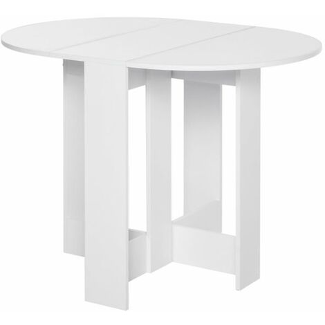 EASYCOMFORT Tavolino Pieghevole Pranzo Tavolo Consolle Salvaspazio per 2 Persone