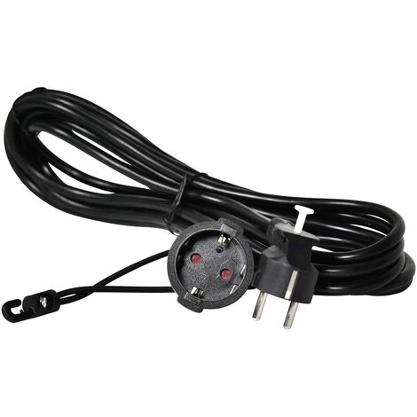 Easyout EO-780803 Strom Verlängerungskabel  16 A Schwarz 5.00 m H05VV-F 3G 1,5 mm²
