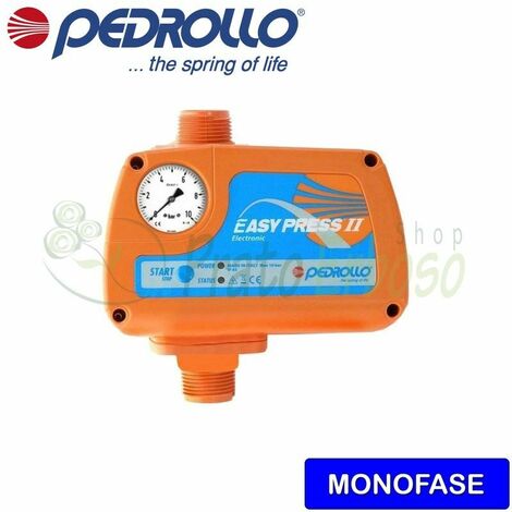 EASYPRESS-2M-ROSSO - Regolatore elettronico di pressione con manometro