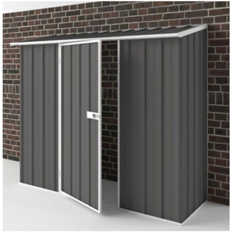 EasyShed - Abri métal Compact gris ardoise 1,70m2 2,25 x 0,75 x 1,95m - EW-S2308-SG