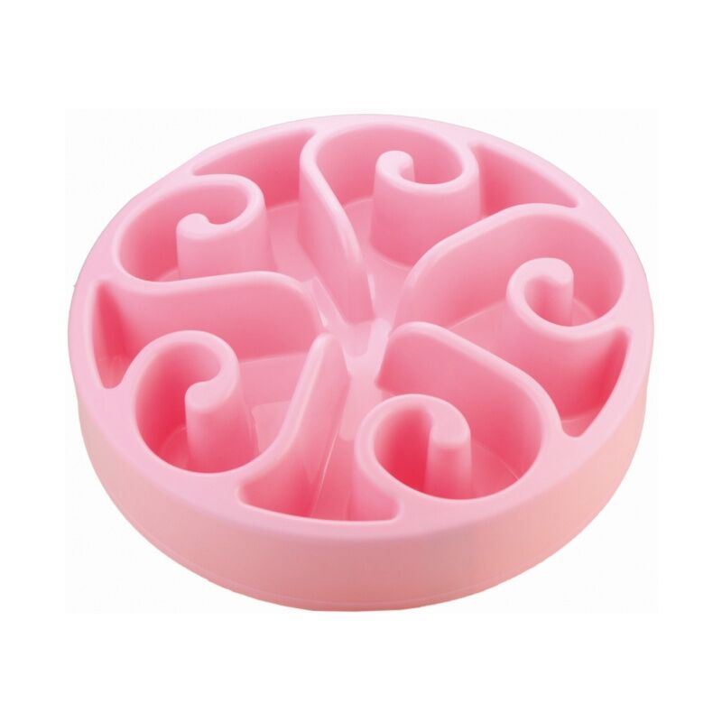 HOLLAND ANIMAL CARE EAT SLOW FEEDER - SMALL - ROSE - Eat Slow Live Longer