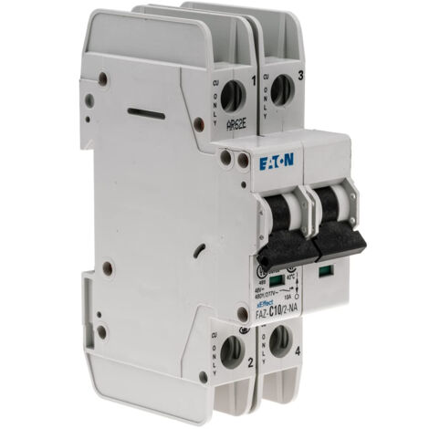 EATON 102167 DISJONCTEUR, 10 A, LOT DE 2, C/CHAR