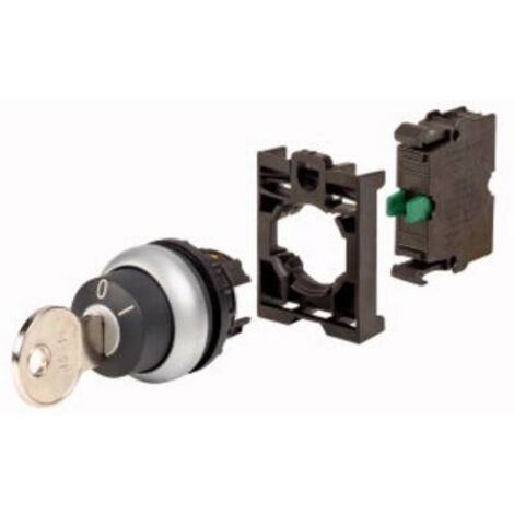 Eaton 110921 M22-WS-K10-BVP Pulsante a chiave Anello frontale in plastica Chiave Nero 1 pz.