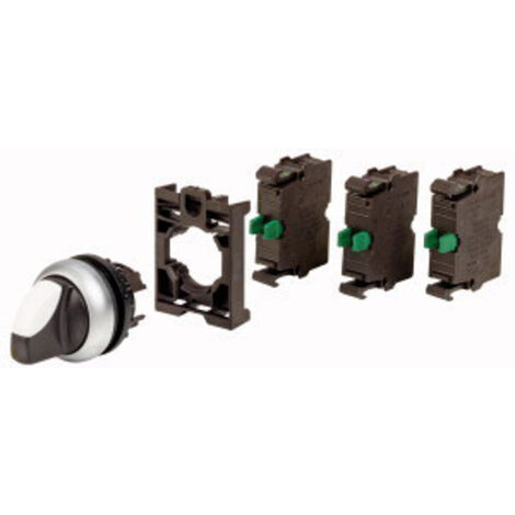 Eaton 110923 M22-WRK-3K10-BVP Wahlschalter Frontring Kunststoff Knebel Schwarz   1 St.