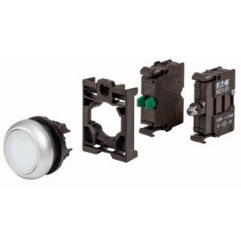 Eaton 110931 M22-DL-W-K10LED-BVP Pulsante illuminato Anello frontale in plastica 1 pz.