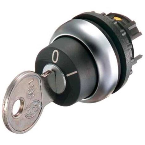 Eaton 111790 M22-WS-MS2 Pulsante a chiave Anello frontale in plastica Chiave Nero 1 pz.