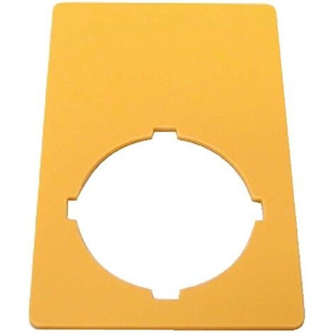EATON 121089 PLAQUE H X B = 50 X 33 MM, JAUNE, TENUE DE SECOURS