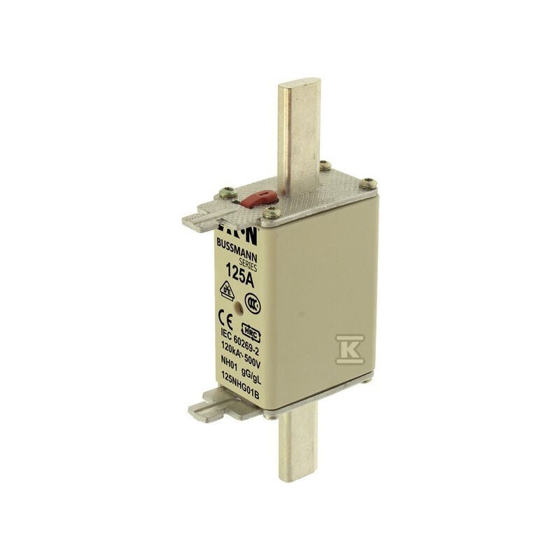 Eaton - 125 NHG01B NH01 fusible insert 125 a 500 v gl/gg 125NHG01B