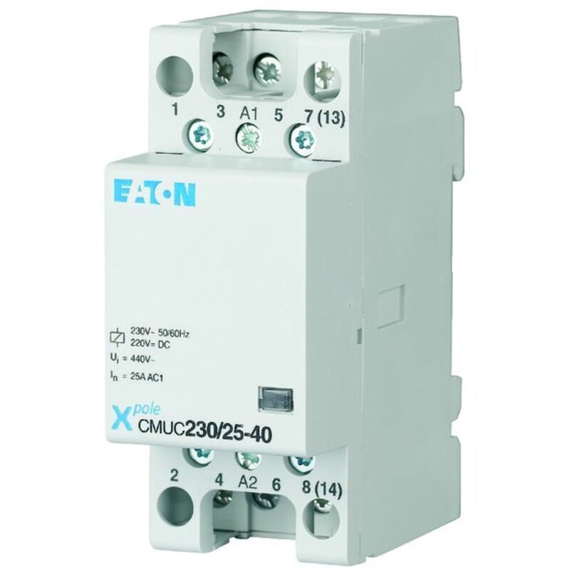 Eaton 137309 Contacteur, 230 Vac/dc, 4s, 25 A