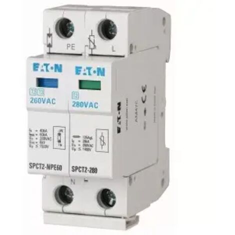 Eaton 167621 SPCT2-335-1+NPE Überspannungsschutz-Ableiter Überspannungsschutz für: Verteilerschrank