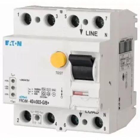 Eaton 167881 FRCDM-40/4/003-G/B+ FI-Schutzschalter allstromsensitiv     4polig 40 A 0.03 A 240 V, 41