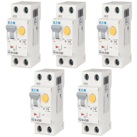 Eaton 16A 1P+N 30MA Kit de disyuntores de corriente residual CA 4,5K 237068
