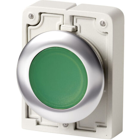Eaton 182927 M30C-FDL-G Drucktaster flach, rund, verchromt  Grün   1 St.