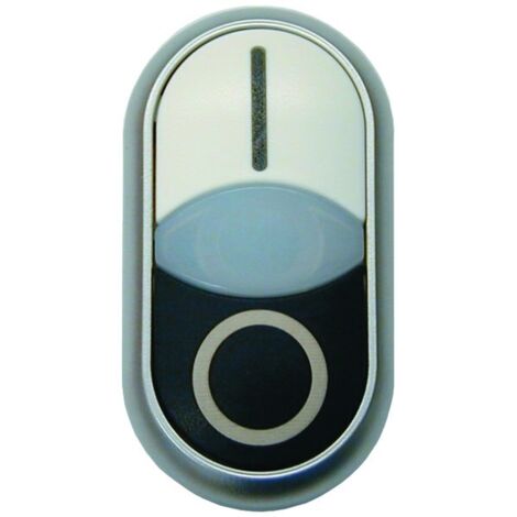 Eaton 216706 M22-DDL-WS-X1/X0 Pulsante doppio Bianco, Nero 1 pz.