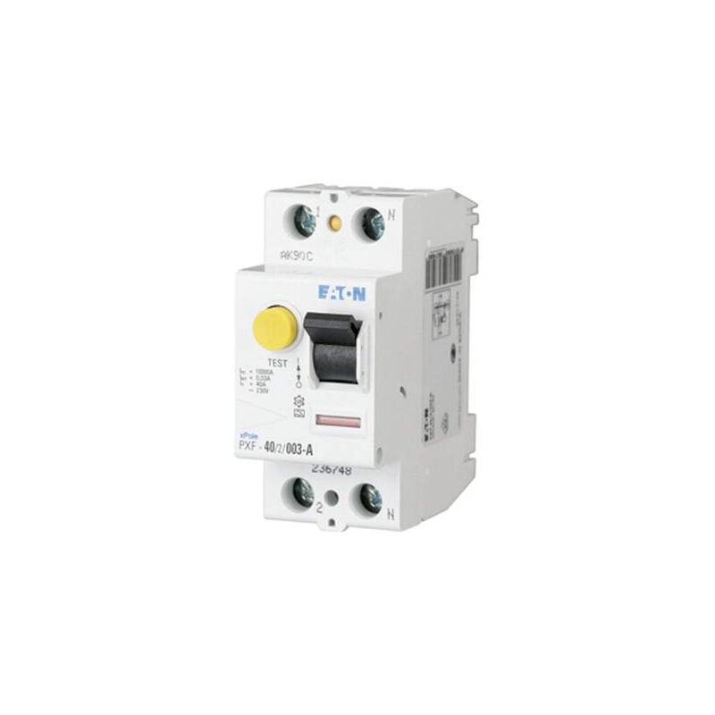 Disjoncteur différentiel Eaton 236748 PXF-40/2/003-A a 2 pôles 40 a 0.03 a 230 v