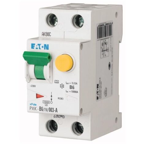 Eaton 236945 Magnetotermico e differenziale 2 poli 6 A 0.03 A 240 V/AC