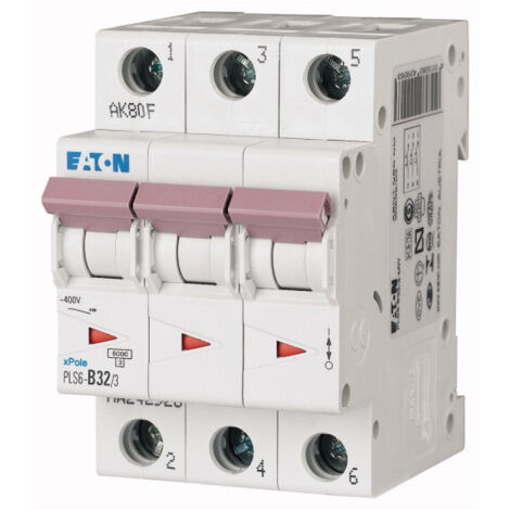 Eaton 242952 Disjoncteur PLS6-C32/3-MW PLS 3X32A 6kA courbe C (000242952)