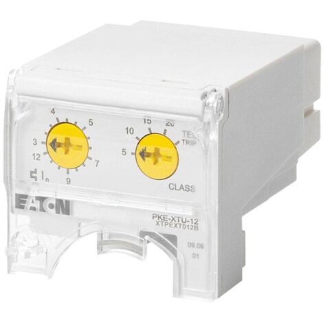 Eaton Bloc de déclenchement, 3 - 12 A, protection moteur, Raccordement à SmartWire-DT : non, utilisable pour : appareil de base PKE12, appareil de base PKE32, 121725