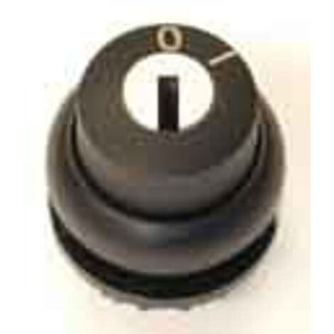 Eaton Bouton à clé, maintenu, 2 positions, Clé extractible : 0, I, Bague frontale noire, 216889
