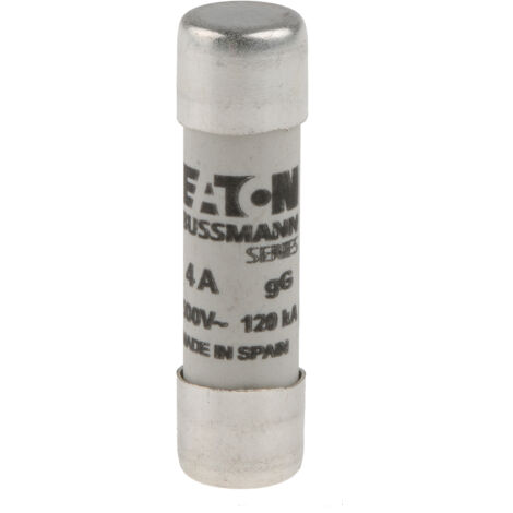EATON C10G4 INSERT DE SÉCURITÉ, BASSE TENSION, 4 A, AC 500 V, 10 X 38 MM, GL/GG, IEC