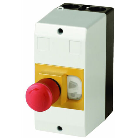 Eaton CI-PKZ01-PVT 281406 Leergehäuse Aufbau, mit NOT-Aus-Schalter (L x B x H) 80 x 97 x 160 mm  Gra