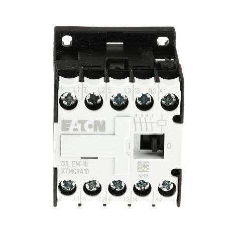 Eaton – Contacteur 3 pôles 4 kW 230 V/AC 9 A – Pour moteurs triphasés – Compact pour espaces restreints – Indice de protection IP20