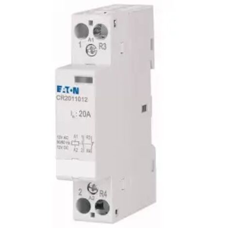 Eaton CR2011012 Installationsschütz Nennspannung: 12 V DC/AC Schaltstrom (max.): 20 A 1 Schließer, 1