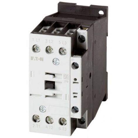 Eaton DILM25-01 RDC24 contattore nero e bianco