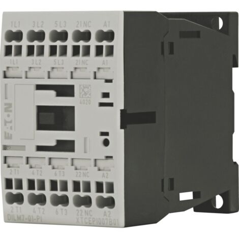 Eaton DILM7-01(230V50HZ,240V60HZ)-PI Leistungsschütz  3 Schließer 3 kW  7 A    1 St.
